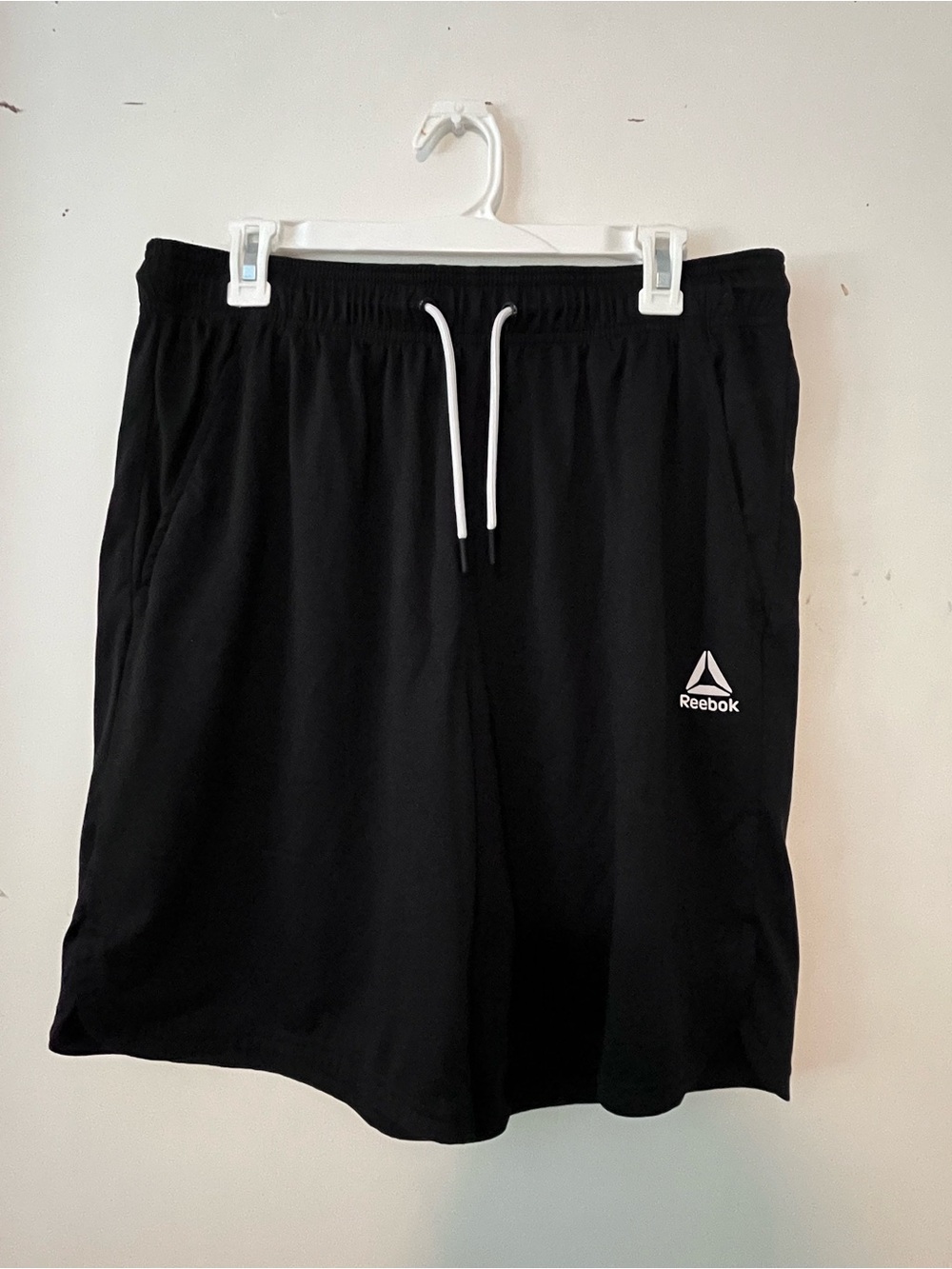 Reebok Black Athletic Drawstring Shorts